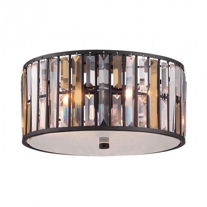 Hinkley HK-GEMMA-F-VBZ 3 Light Flush Light in a Vintage Bronze Finish