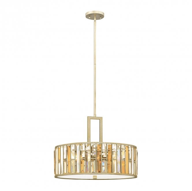 Hinkley HK-GEMMA-P-C-SL Gemma 3 Light Pendant in a Silver Leaf Finish