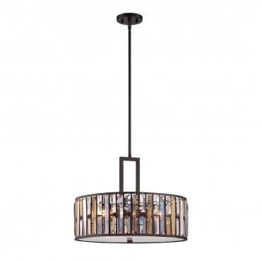 HK-GEMMA-P-C-VBZ Gemma 3 Light Pendant in a Vintage Bronze Finish