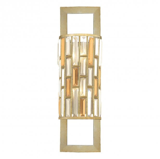 Hinkley HK-GEMMA2-B-SL Gemma 2 Light Wall Light in a Silver Leaf Finish