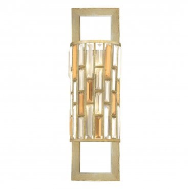 HK-GEMMA2-B-SL Gemma 2 Light Wall Light in a Silver Leaf Finish