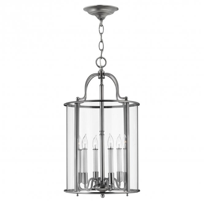 Hinkley HK-GENTRY-P-L-PW Gentry 6 Light Large Pendant in a Pewter Finish