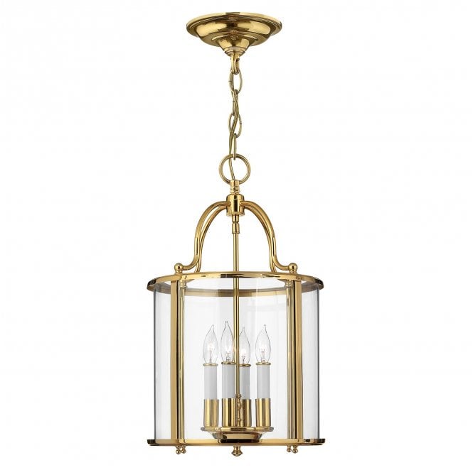 Hinkley HK-GENTRY-P-M-PB Gentry 4 Light Medium Pendant in a Polished Brass Finish
