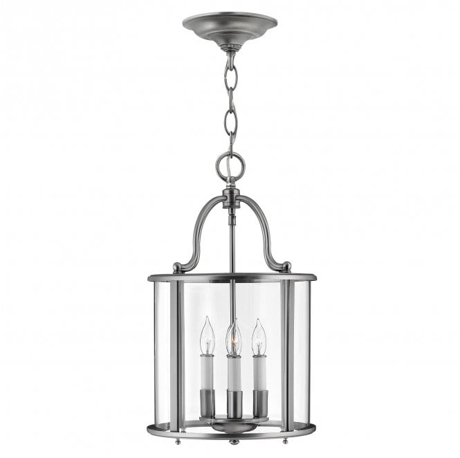 Hinkley HK-GENTRY-P-M-PW Gentry 4 Light Medium Pendant in a Pewter Finish