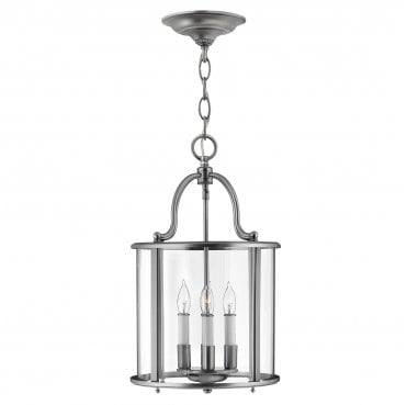 HK-GENTRY-P-M-PW Gentry 4 Light Medium Pendant in a Pewter Finish