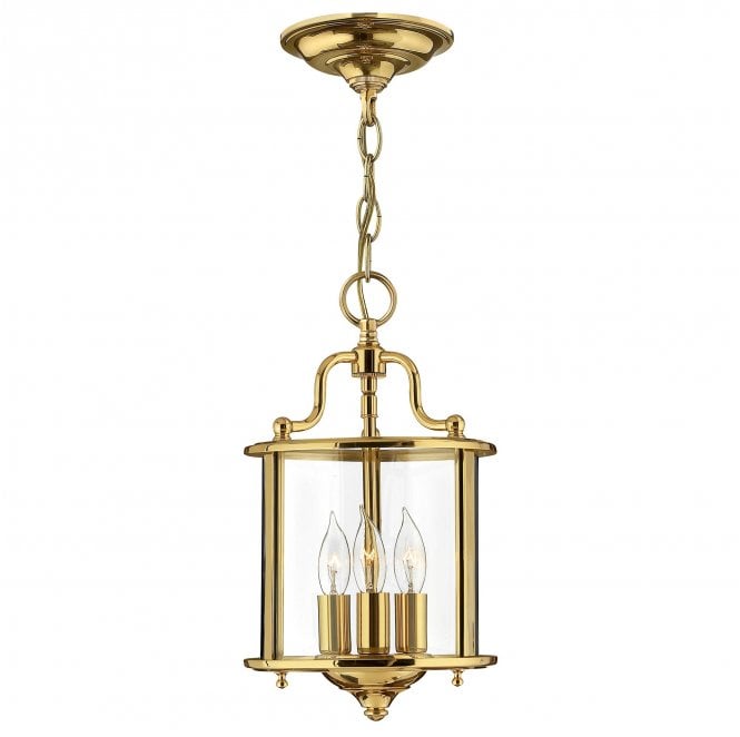 Hinkley HK-GENTRY-P-S-PB Gentry 3 Light Small Pendant in a Polished Brass Finish