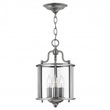 HK-GENTRY-P-S-PW Gentry 3 Light Small Pendant in a Pewter Finish