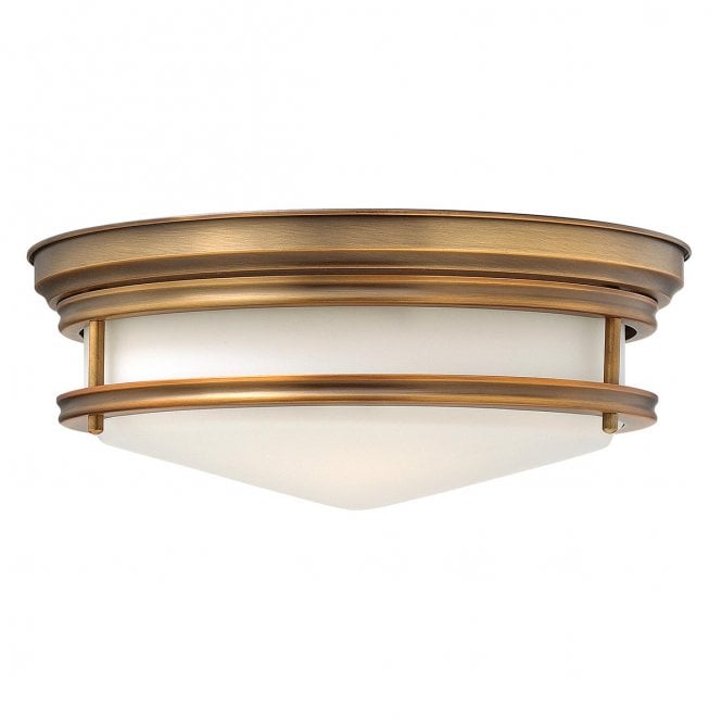 Hinkley HK-HADLEY-F-BR Hadley 3 Light Flush Light in a Brushed Bronze Finish