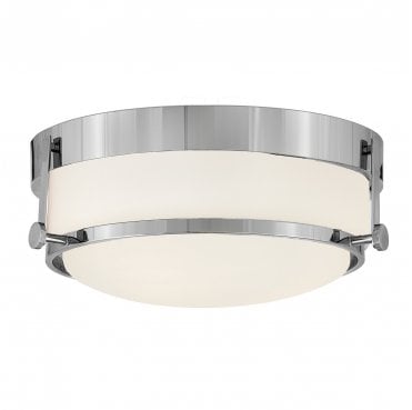HK-HARPER-F-CM Harper 3 Light Flush Light in a Polished Chrome Finish