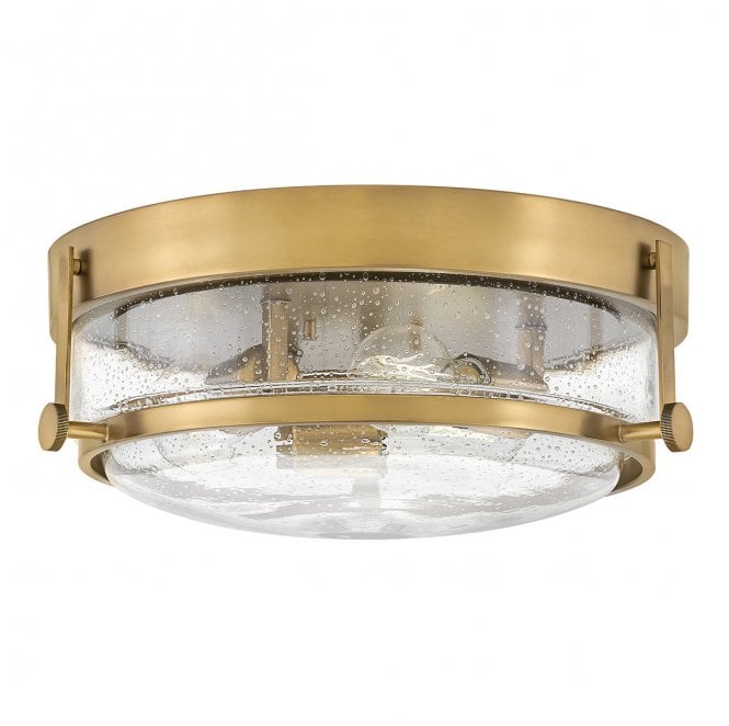 Hinkley HK-HARPER-F-HB-CS Harper 3 Light Flush Light in a Heritage Brass Finish