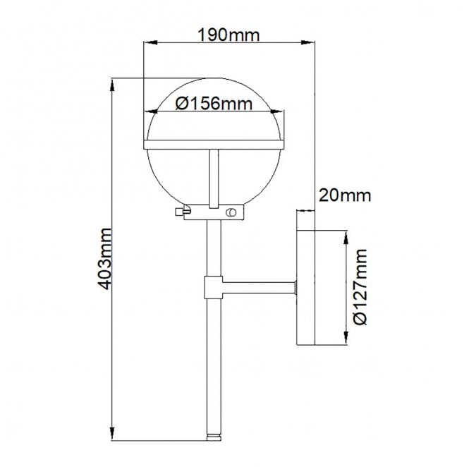 Hinkley HK-HOLLIS1-C-BK-BATH Hollis IP44 1 Light Wall Light in a Black Finish
