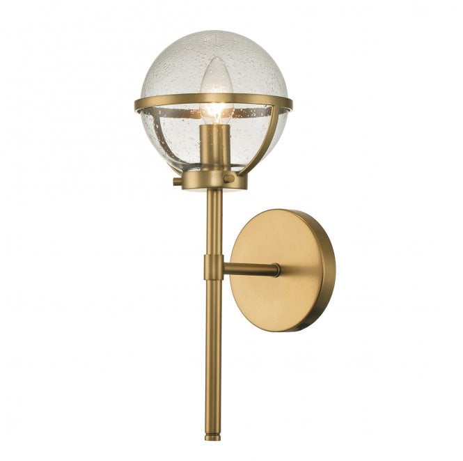 Hinkley HK-HOLLIS1-C-HB-BATH Hollis IP44 1 Light Wall Light in a Hertiage Brass Finish