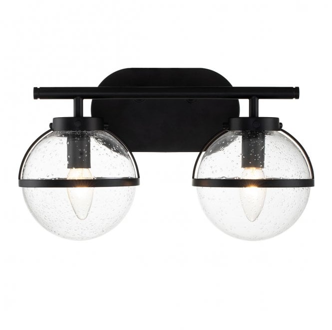 Hinkley HK-HOLLIS2-C-BK-BATH Hollis IP44 2 Light Wall Light in a Black Finish