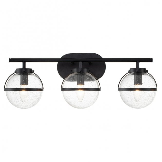 Hinkley HK-HOLLIS3-C-BK-BATH Hollis IP44 3 Light Wall Light in a Black Finish