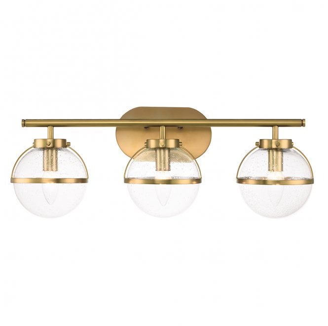 Hinkley HK-HOLLIS3-C-HB-BATH Hollis IP44 3 Light Wall Light in a Hertiage Brass Finish