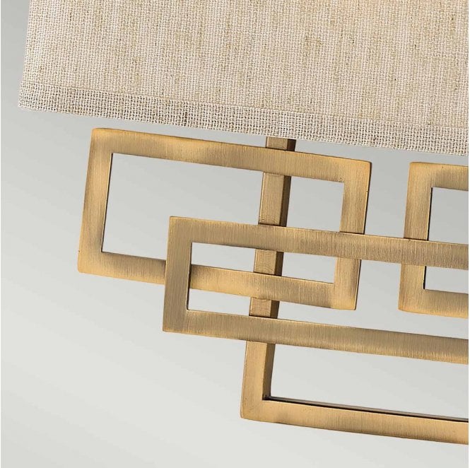 Hinkley HK-LANZA2-BR Lanza 2 Light Wall Light in a Brushed Bronze Finish