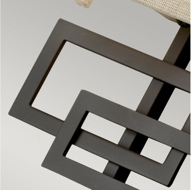 Hinkley HK-LANZA2 Lanza 2 Light Wall Light in an Oil Rubbed Bronze Finish
