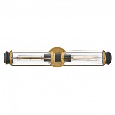 HK-MASTHEAD2-HBBK Masthead 2 Light Wall Light in a Heritage Brass and Black Finish