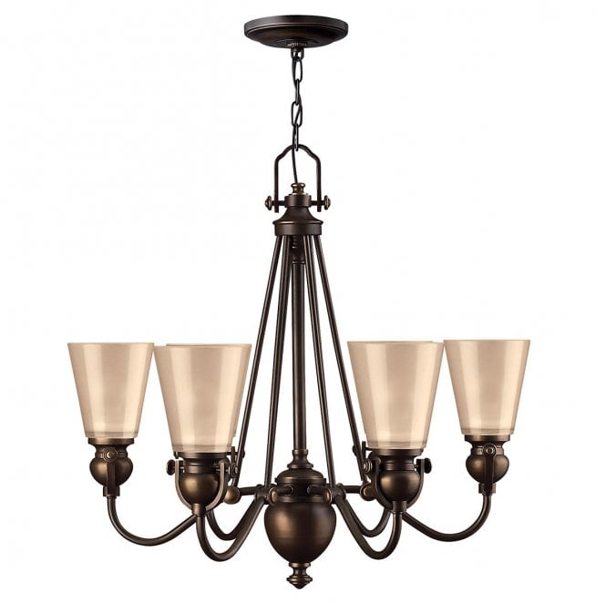 Hinkley HK-MAYFLOWER6 Mayflower 6 Light Chandelier in an Old Bronze Finish