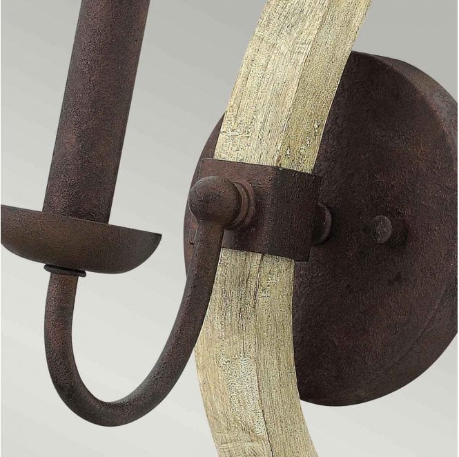 Hinkley HK-MIDDLEFIELD1 Middlefield 1 Light Wall Light in an Iron Rust Finish