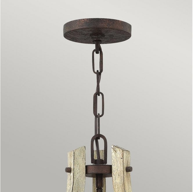 Hinkley HK-MIDDLEFIELD3 Middlefield 3 Light Chandelier in an Iron Rust Finish