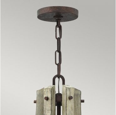 HK-MIDDLEFIELD6 Middlefield 6 Light Chandelier in an Iron Rust Finish
