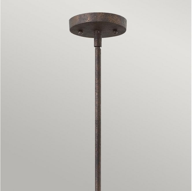 Hinkley HK-MIDDLEFIELDP1 Middlefield 1 Light Mini Pendant in an Iron Rust Finish