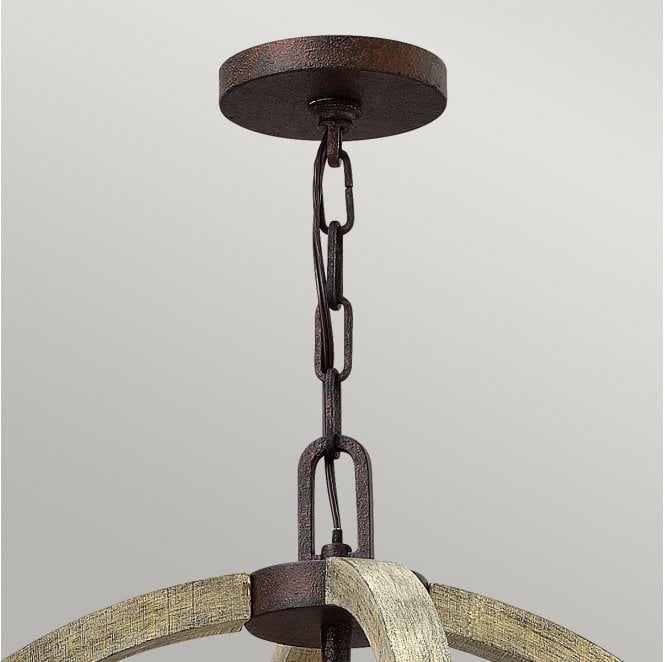 Hinkley HK-MIDDLEFIELDP4 Middlefield 4 Light Chandelier in an Iron Rust Finish