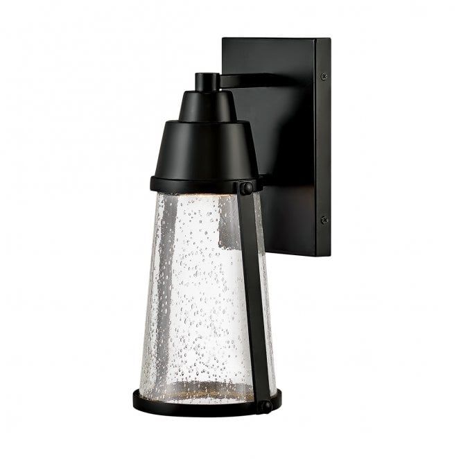 Hinkley HK-MILES-BK Miles Outdoor IP44 1 Light Wall Lantern in a Black Finish