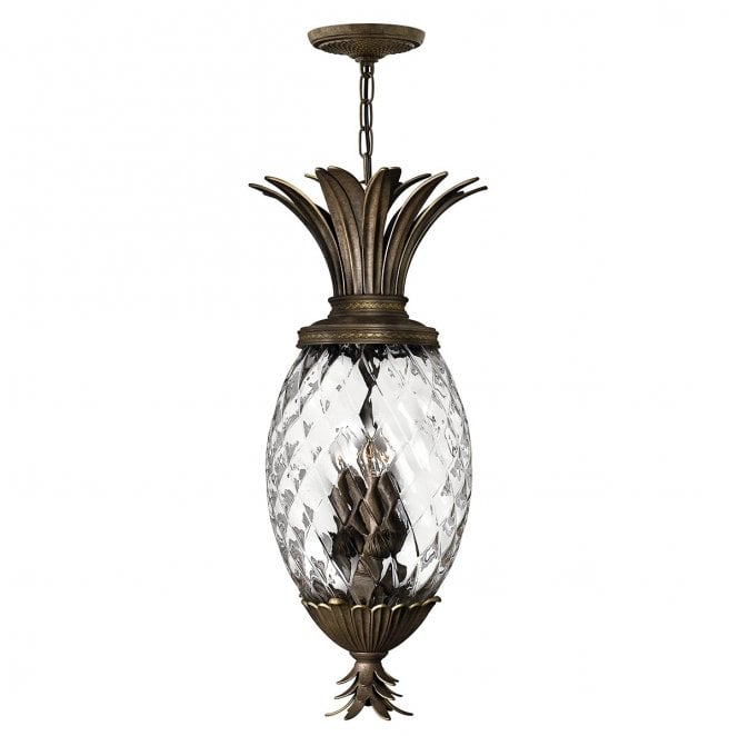 Hinkley HK-PLANT4-P-PZ Plantation 4 Light Pendant in a Pearl Bronze Finish