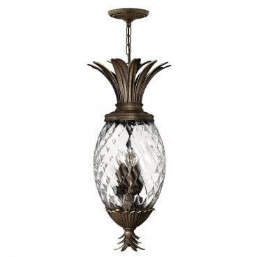 HK-PLANT4-P-PZ Plantation 4 Light Pendant in a Pearl Bronze Finish