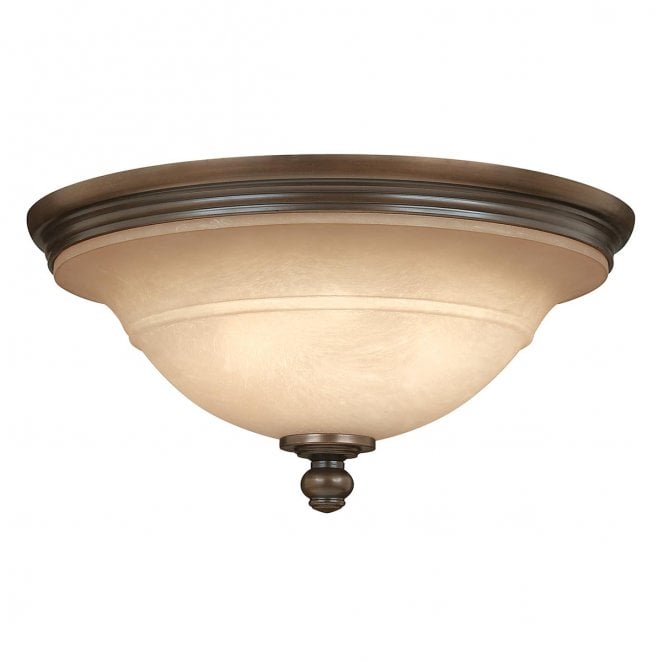 Hinkley HK-PLYMOUTH-F Plymouth 3 Light Flush in an Old Bronze Finish