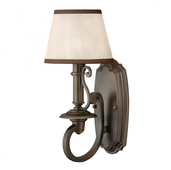 Hinkley HK-PLYMOUTH1 Plymouth 1 Light Wall Light in an Old Bronze Finish
