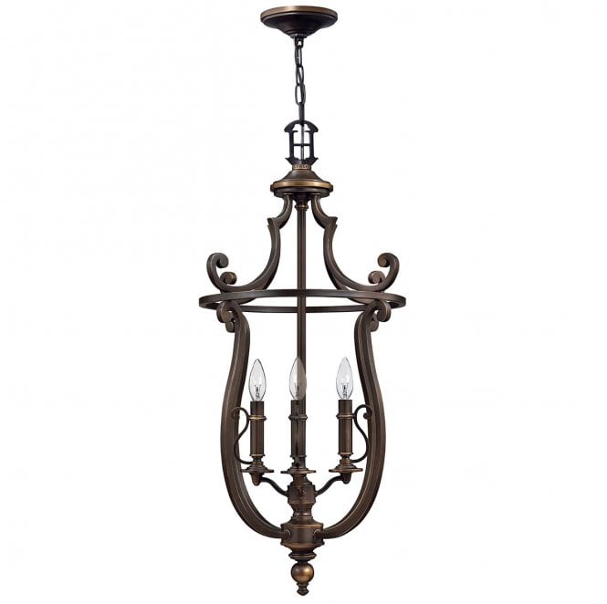 Hinkley HK-PLYMOUTH4-P Plymouth 4 Light Pendant in an Old Bronze Finish