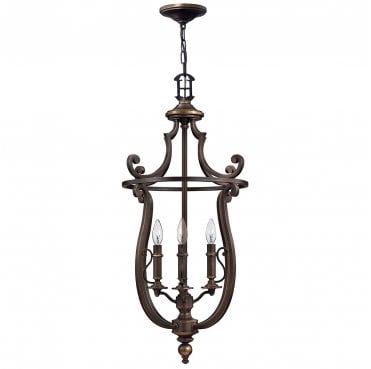 HK-PLYMOUTH4-P Plymouth 4 Light Pendant in an Old Bronze Finish