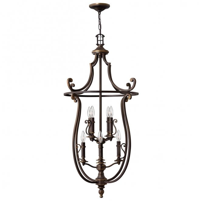 Hinkley HK-PLYMOUTH8-P Plymouth 8 Light Pendant in an Old Bronze Finish