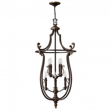 HK-PLYMOUTH8-P Plymouth 8 Light Pendant in an Old Bronze Finish