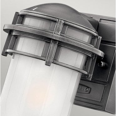 HK-REEF-MINI-HE Reef Mini Outdoor IP44 1 Light Lantern in a Hermatite Finish