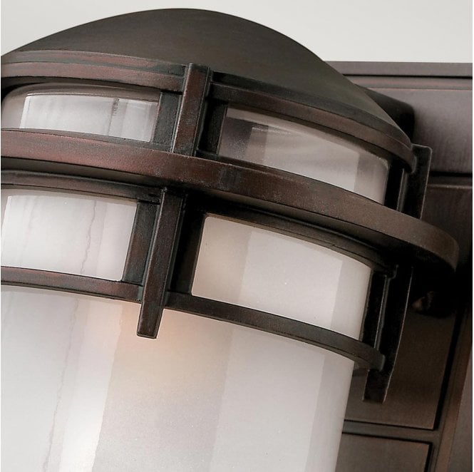 Hinkley HK-REEF-SM-VZ Reef Small Outdoor IP44 1 Light Lantern in a Victorian Bronze Finish