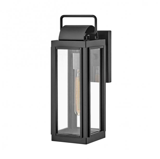 Hinkley HK-SAG-HARBOR-S-BK Sag Harbor Outdoor IP44 1 Light Small Wall Lantern in a Black Finish