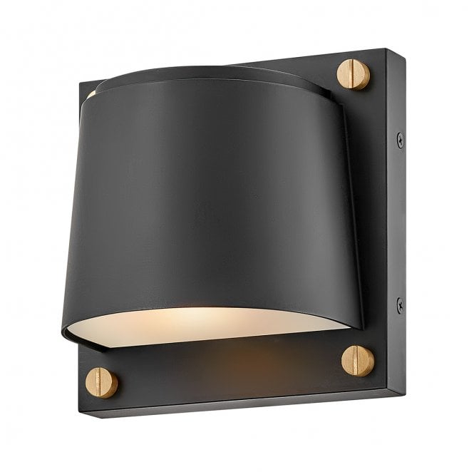 Hinkley HK-SCOUT-BK Scout Outdoor IP44 1 Light Small Wall Light in a Black Finish
