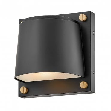 HK-SCOUT-BK Scout Outdoor IP44 1 Light Small Wall Light in a Black Finish