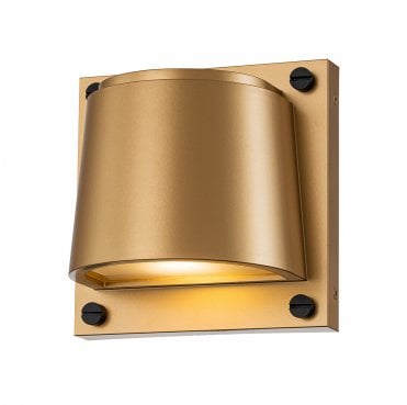HK-SCOUT-PHB Scout Outdoor IP44 1 Light Small Wall Light in a Painted Hertiage Brass Finish