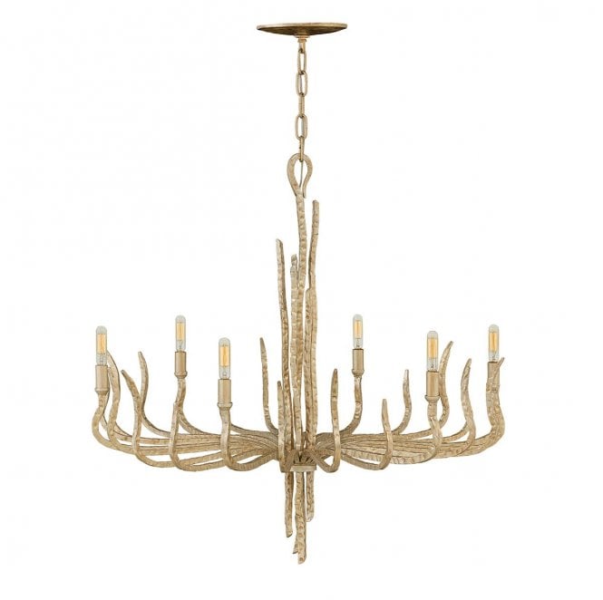 Hinkley HK-SPYRE6C-CPG Spyre 6 Light Chandelier in a Champagne Gold Finish