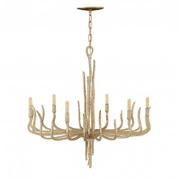 HK-SPYRE6C-CPG Spyre 6 Light Chandelier in a Champagne Gold Finish