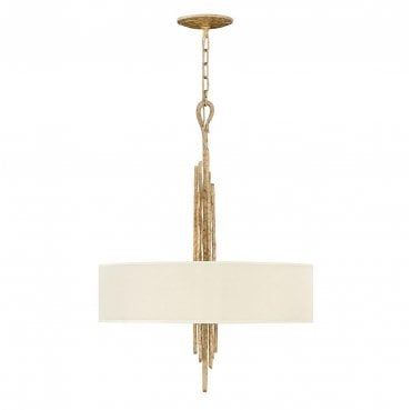 HK-SPYRE6P-CPG Spyre 6 Light Pendant in a Champagne Gold Finish