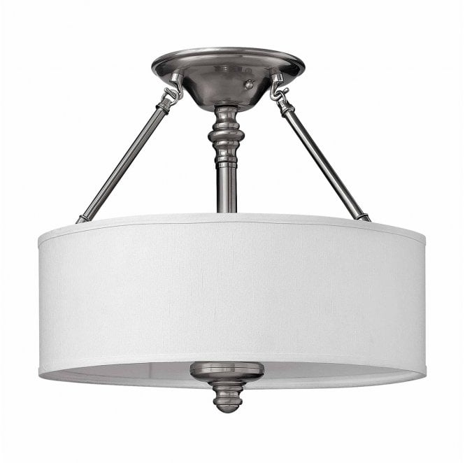 Hinkley HK-SUSSEX9 Sussex 9 Light Chandelier in a Brushed Nickel Finish