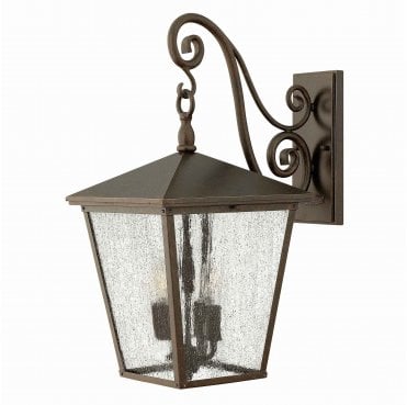 HK-TRELLIS2-L Trellis Outdoor IP44 4 Light Large Wall Lantern in a Regency Bronze Finish