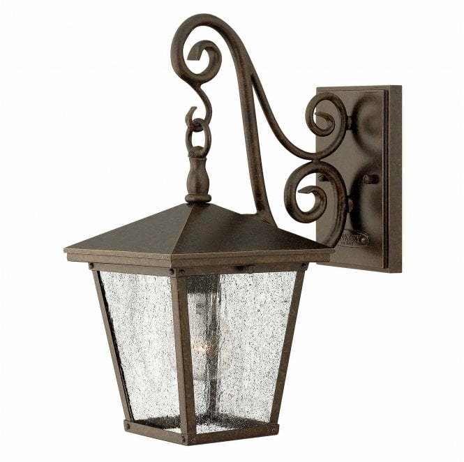 Hinkley HK-TRELLIS2-S Trellis Outdoor IP44 1 Light Small Wall Lantern in a Regency Bronze Finish