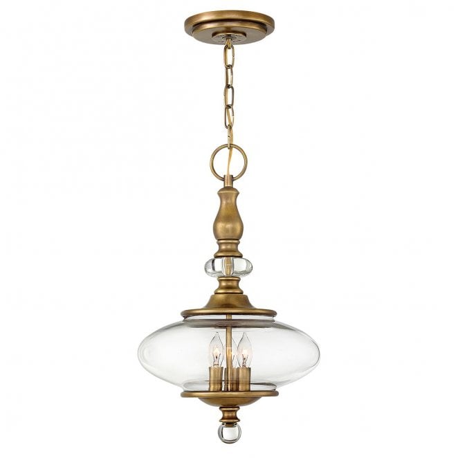 Hinkley HK-WEXLEY-3P-HB Wexley 3 Light Pendant in a Heritage Brass Finish